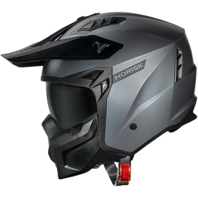 Capacete Norisk Darth 2 Monocolor - Cinza Titânio Fosco (4 em 1) - Imagem 3