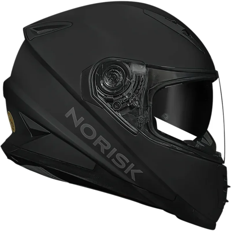 Capacete Norisk FF302 Monocolor (Viseira Solar) Preto Fosco - Imagem 3