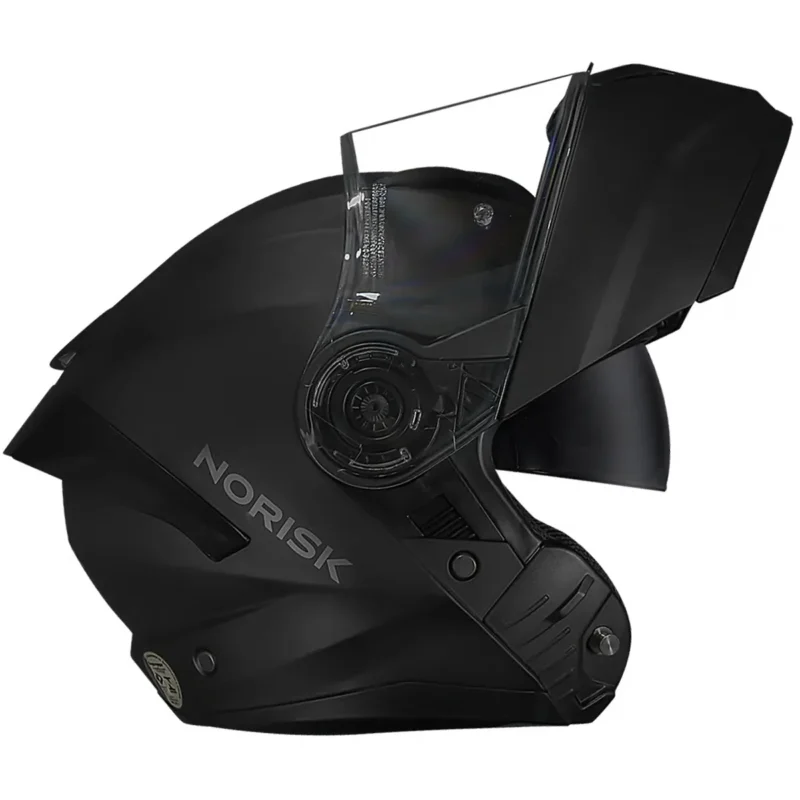 Capacete Norisk Force 2 Articulado Monocolor - Preto Fosco - Imagem 3