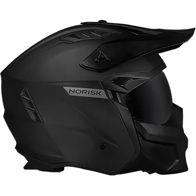 Capacete Norisk Darth 2 Monocolor - Preto Fosco (4 em 1) - Imagem 3