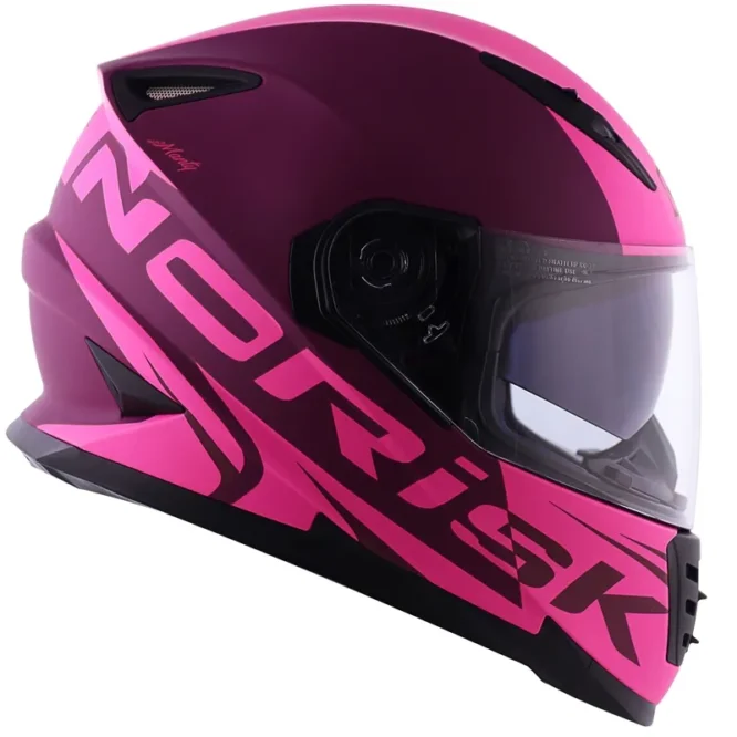 Capacete Norisk FF302 Manty Roxo/Rosa (Viseira Solar) - Imagem 3