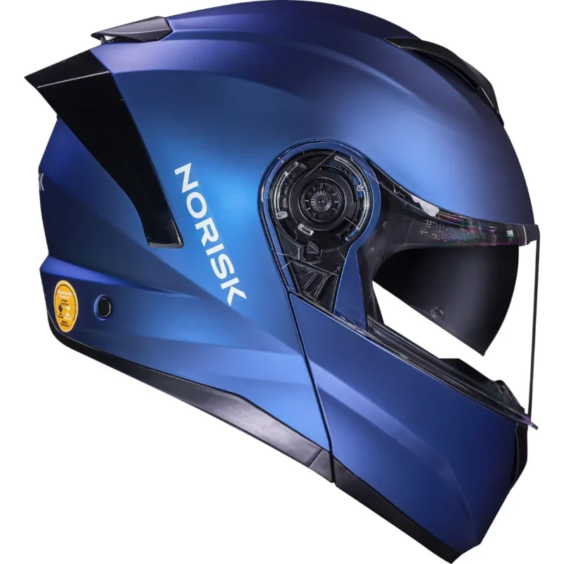 Capacete Norisk Force 2 Articulado Monocolor - Azul Fosco - Imagem 3