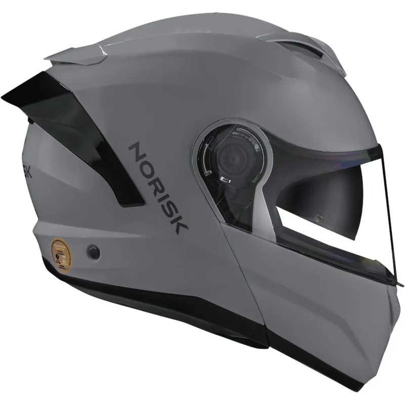 Capacete Norisk Force 2 Articulado Monocolor - Cinza Nardo - Imagem 3