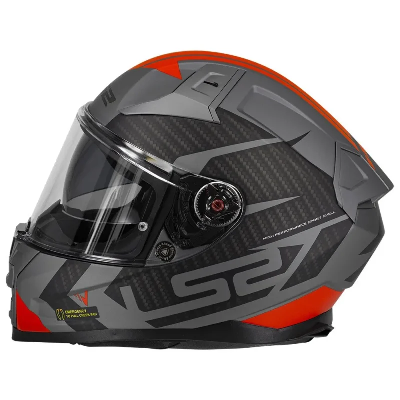 LS2 Capacete integral FF811 Vector II Splitter - Imagem 3