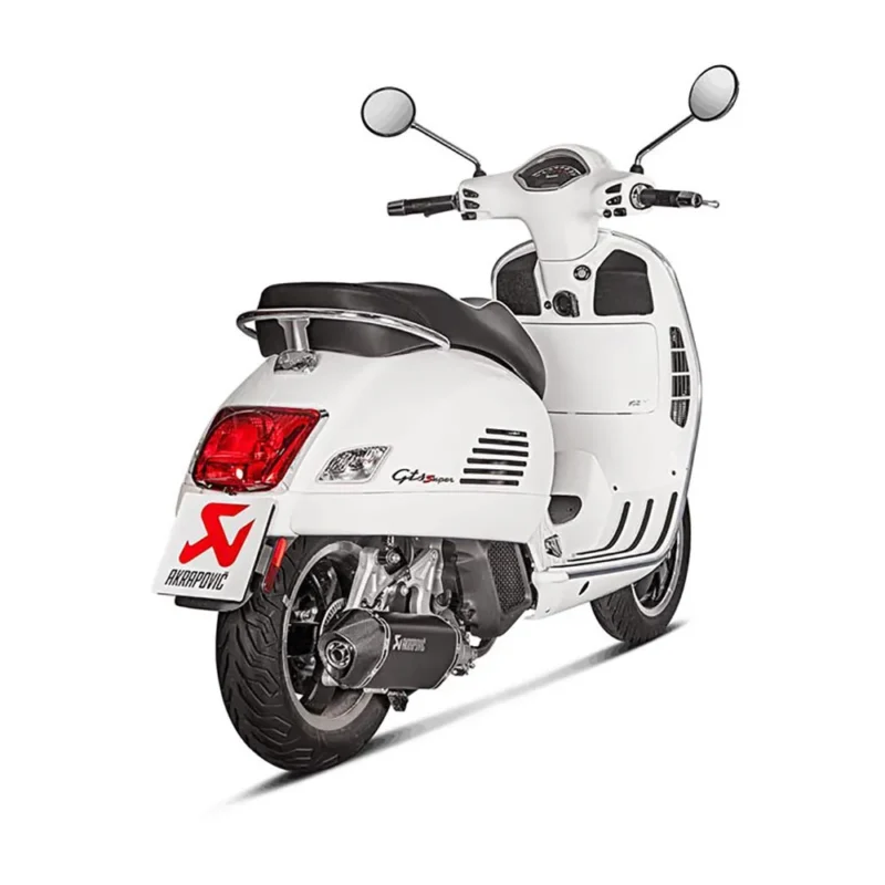 Akrapovic Silenciador slip-on não homologado Line Steel&Carbon GTS 125 17-18 Ref:S-VE125SO1-HZBL - Imagem 2